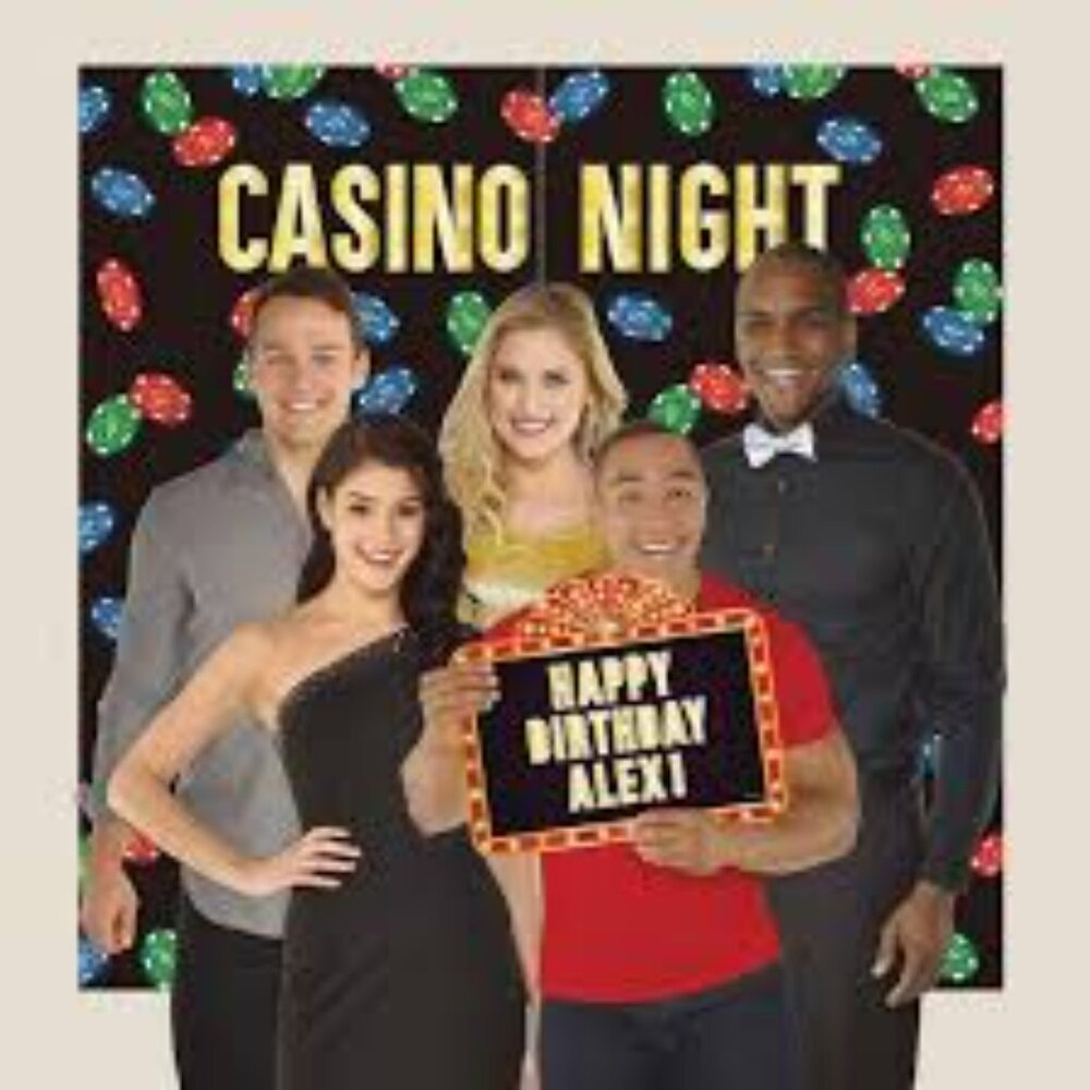 Roll the Dice Photo Booth Kit and Banners (Casino Theme)